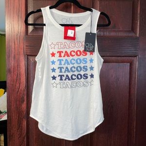 NWT - Chaser Tank “Tacos”